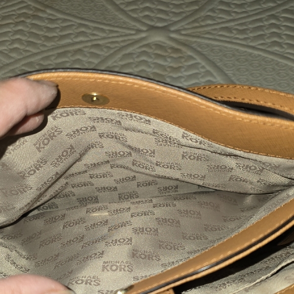 Michael Kors Black and Tan Satchel